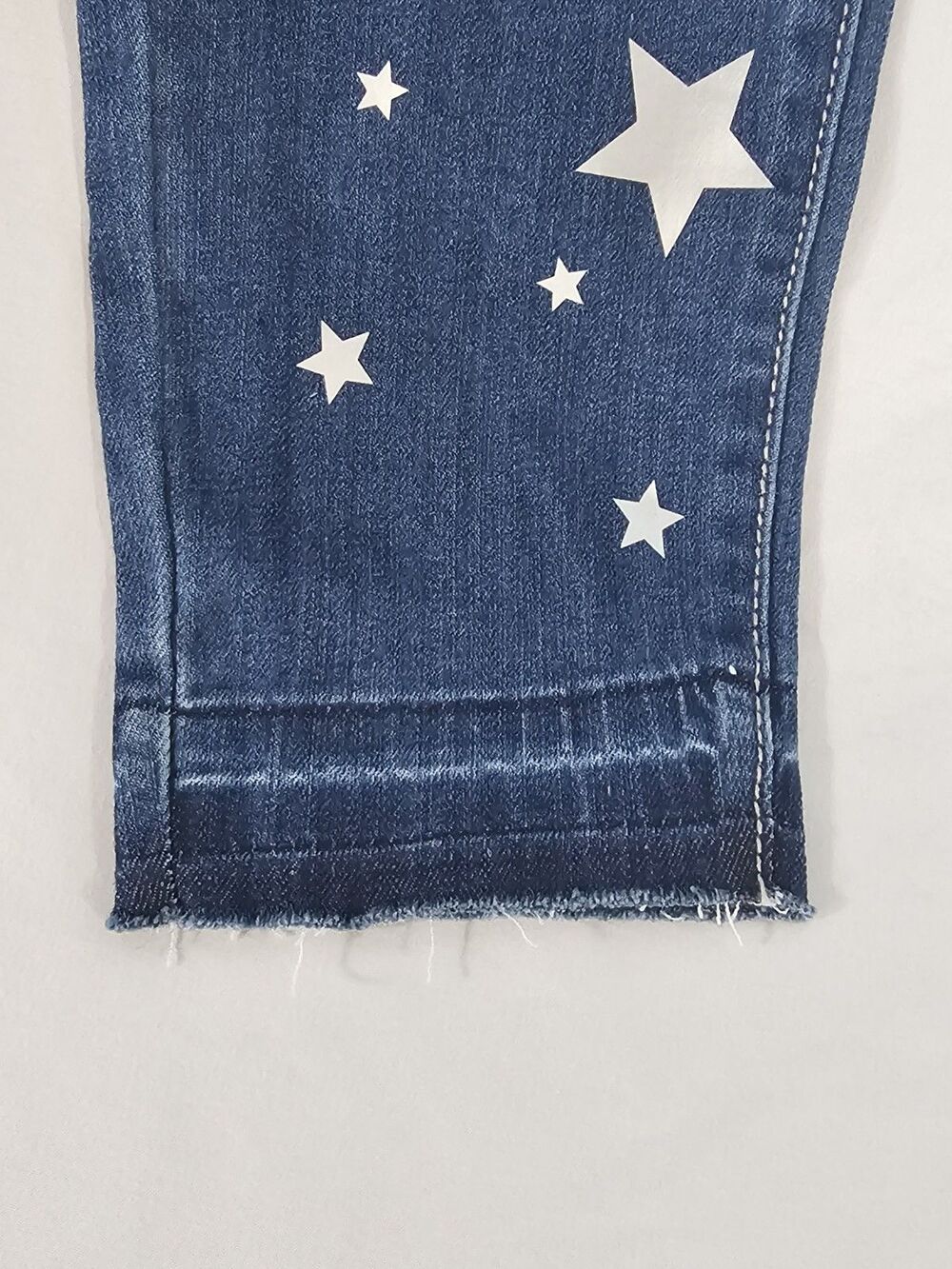 NWT Soho Jeans New York & Co Runway Leggings Star Print Skinny Blue Denim Size 0 - Picture 7 of 10
